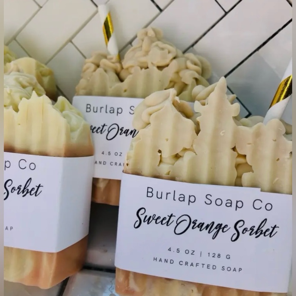 Sweet Orange Sorbet Handcrafted Artisian Soap